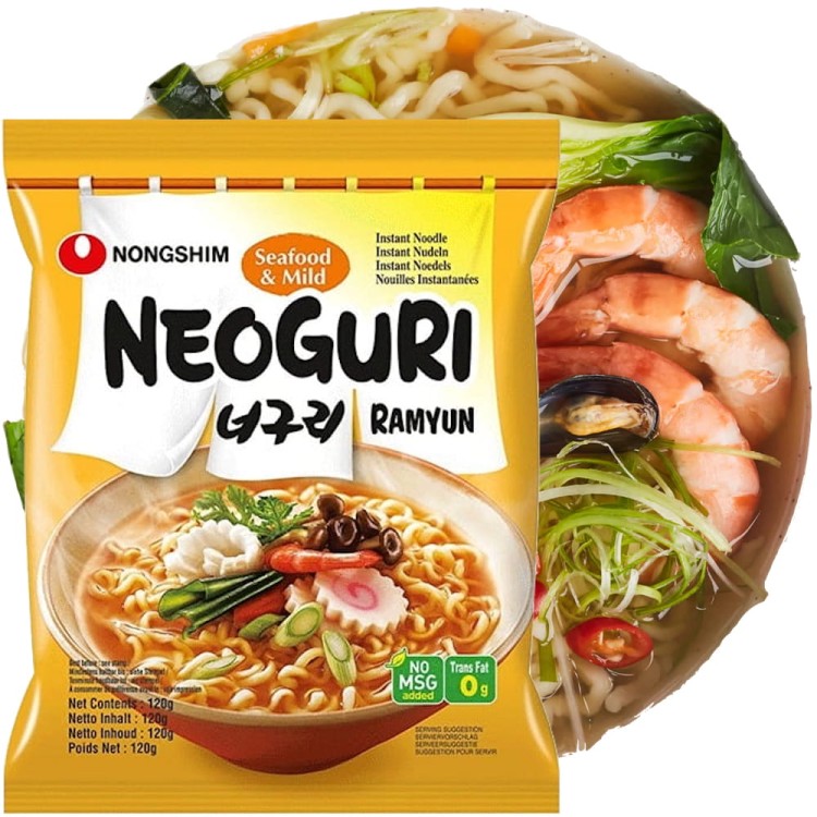 Koreańska Zupka Neoguri Owoce Morza Mild 120g NONGSHIM