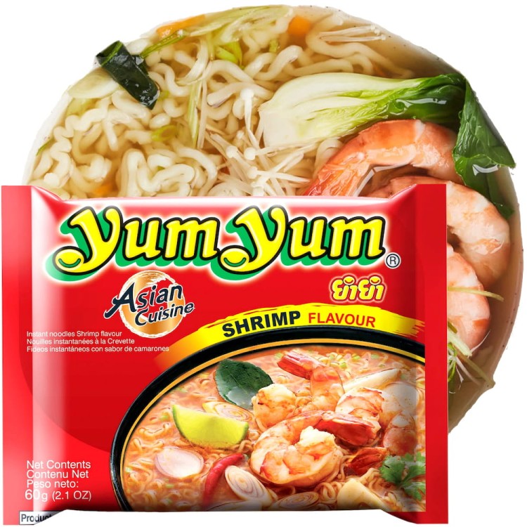 Zupka Makaron Instant o Smaku Krewetkowym 60g YUM YUM