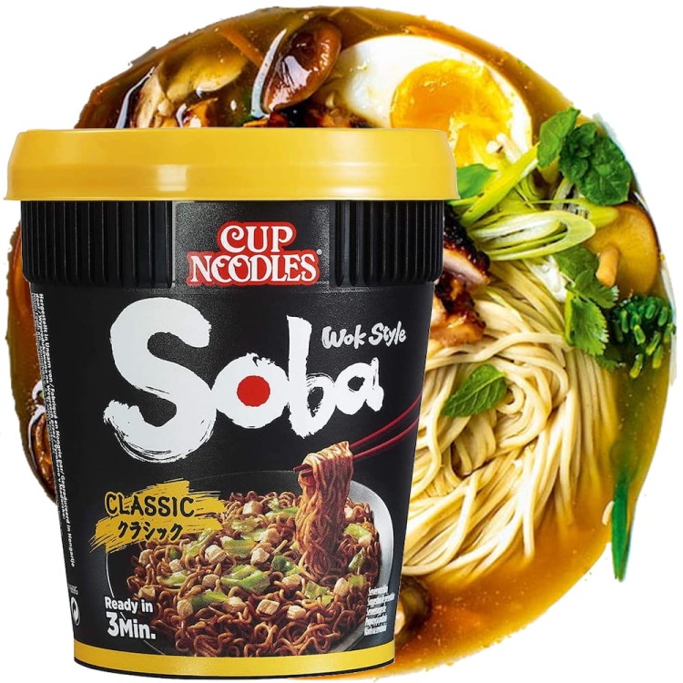 Zupka Makaron Błyskawiczny Classic Soba Cup 90g NISSIN