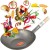 Patelnia Wok 13 Cali Płaskie Dno Chiński 33cm JADE TEMPLE