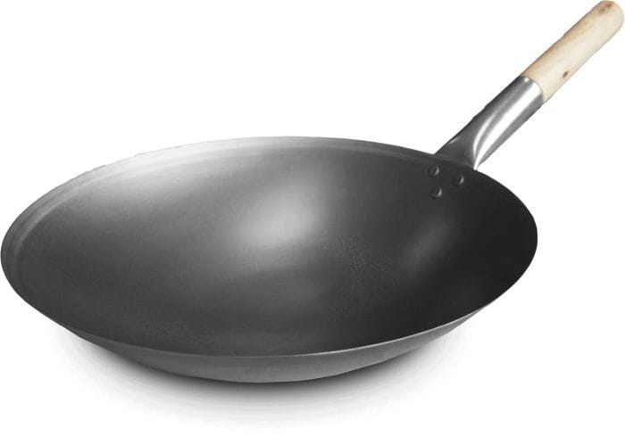 Patelnia Wok 13 Cali Stal Węglowa Chińska 33cm EMRO AZIATICA