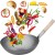 Patelnia Wok 13 Cali Stal Węglowa Chińska 33cm EMRO AZIATICA