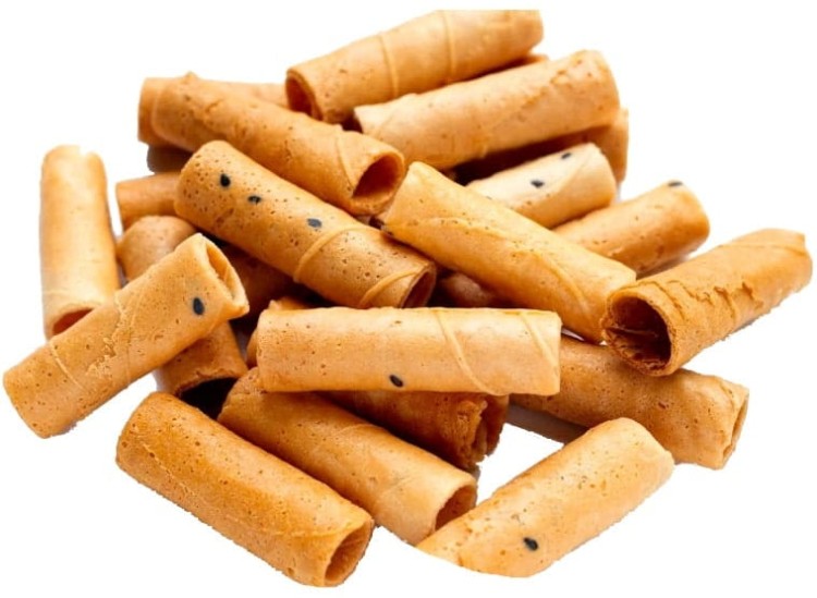 Kokosowo Ryżowe Chrupiące Rurki o Smaku KOKOSA Bezglutenowe 100g COCO JAS ROLL