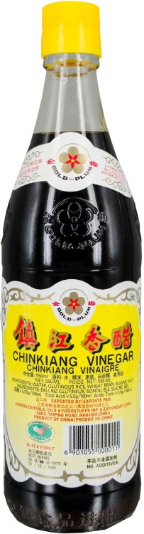 Czarny Ocet Ryżowy Ciemny Chinkiang 550ml GOLD PLUM