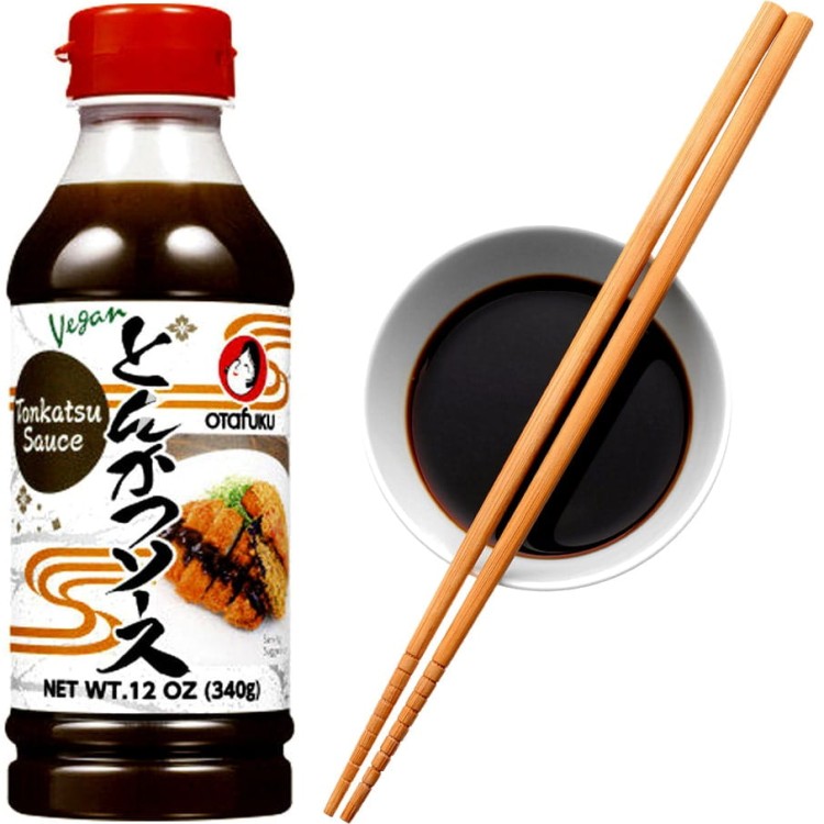 Japoński Sos Sojowy z MELASĄ Tonkatsu Vegan 293ml OTAFUKU