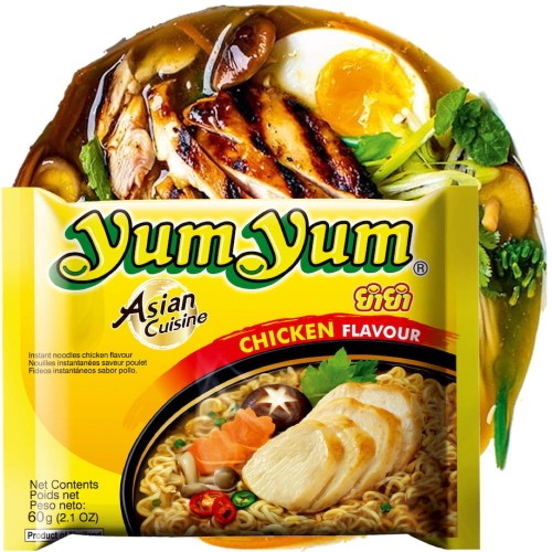 Zupka Makaron Instant o Smaku Kurczaka 60g YUM YUM