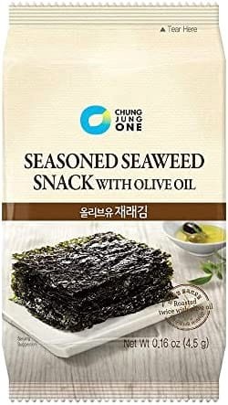 Nori Snack Chrupiące Koreańskie Wodorosty z Oliwą z Oliwek 4,5g CHUNG JUNG ONE