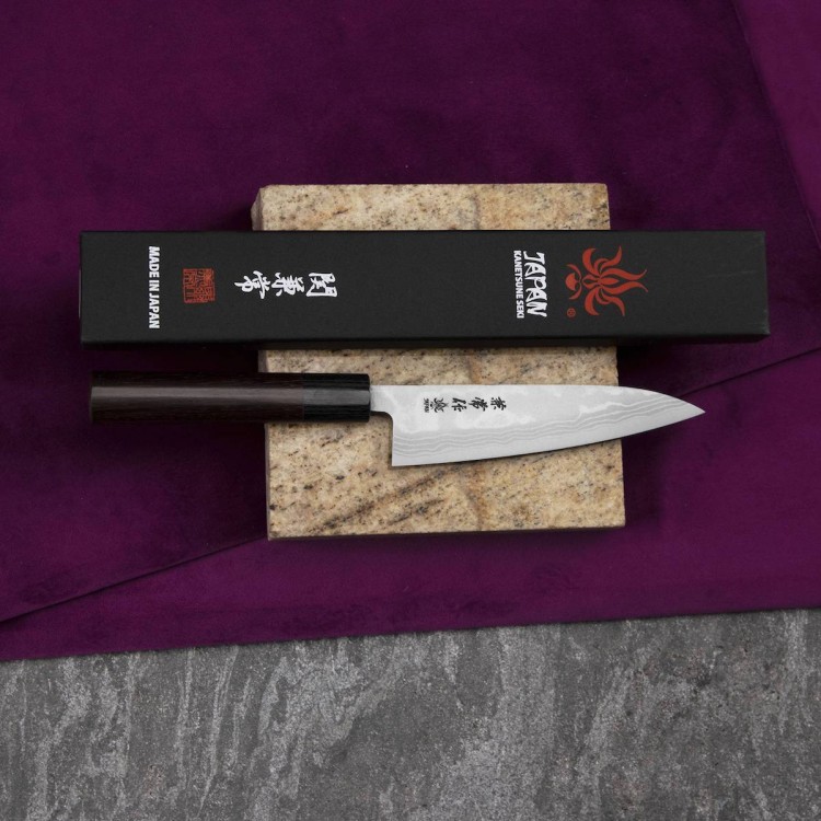 Kanetsune Zen-Bokashi Aogami#2 Japoński Nóż Uniwersalny 13,5 cm