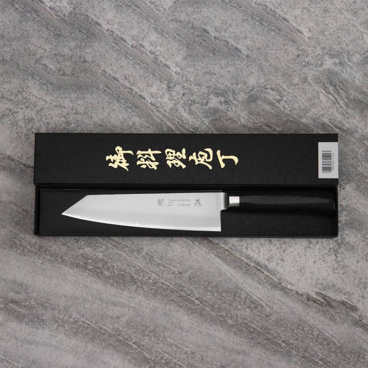 Tamahagane Tsubame Black VG-5 Japoński Nóż Kengata 19,5cm