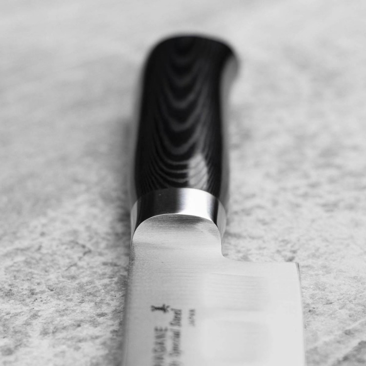 Tamahagane SAN Black VG-5 Japoński Nóż Sujihiki Żłobiony 24cm