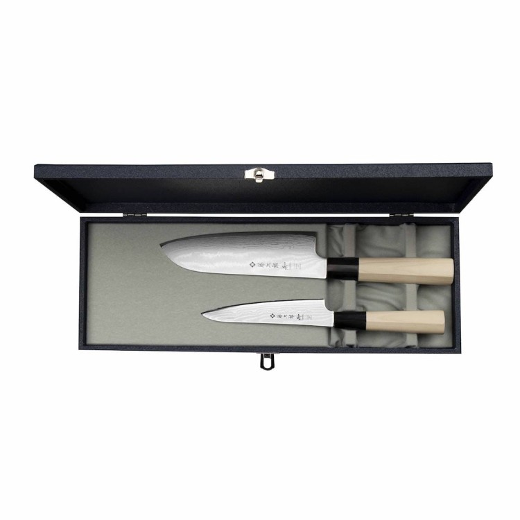 Zestaw 2 Noży Tojiro Shippu Uniwersalny 13cm i Santoku 16,5cm