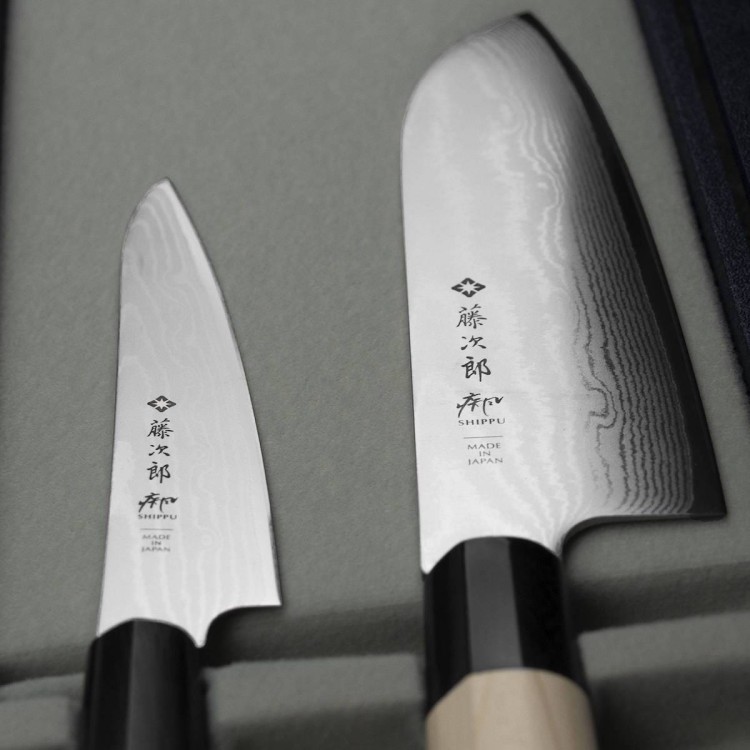 Zestaw 2 Noży Tojiro Shippu Uniwersalny 13cm i Santoku 16,5cm