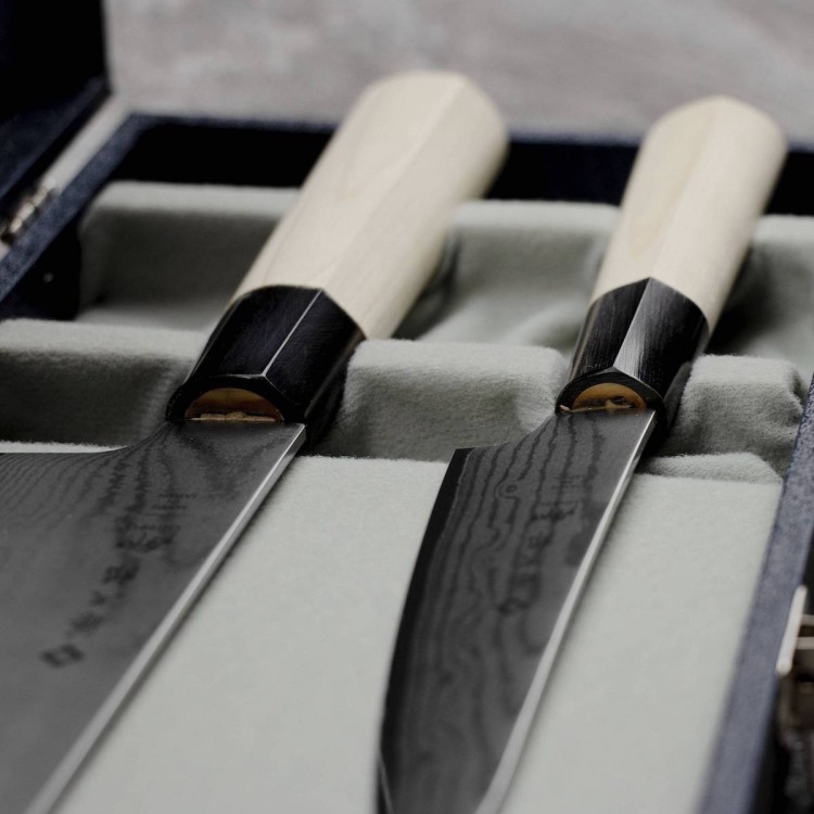 Zestaw 2 Noży Tojiro Shippu Uniwersalny 13cm i Santoku 16,5cm