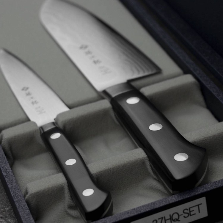 Zestaw 2 Noży Tojiro DP37 Uniwersalny 12cm i Santoku 17cm