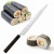 Hideo Kitaoka Nóż Shirogami Satin Damascus Yanagi 30cm