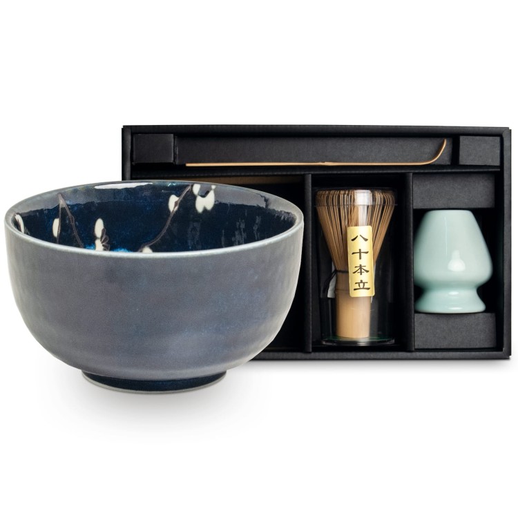 Zestaw Do Herbaty Matcha Hana Blue 4 Elementy EDO JAPAN