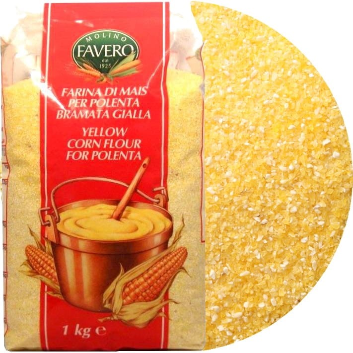 Mąka Kukurydziana Gruba Żółta 1kg FAVERO
