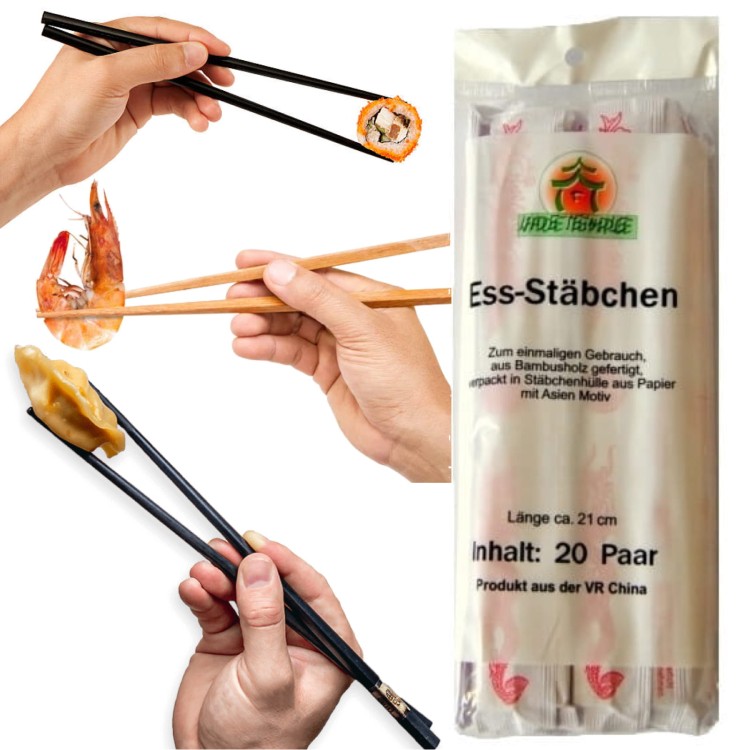 Chińskie Pałeczki Bambusowe 20 Par JADE TEMPLE