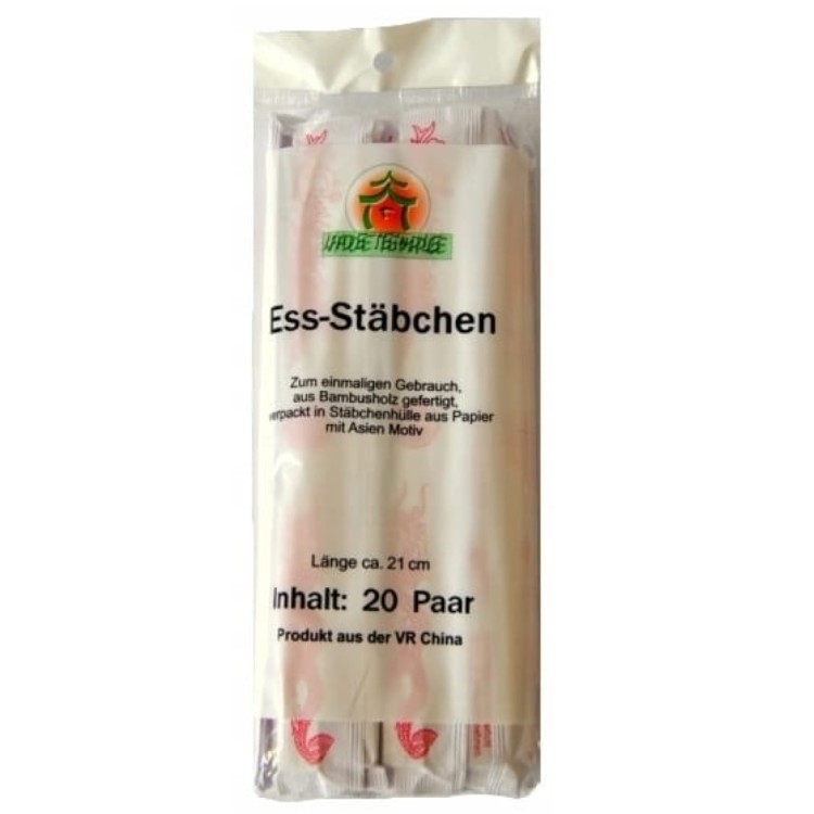 Chińskie Pałeczki Bambusowe 20 Par JADE TEMPLE