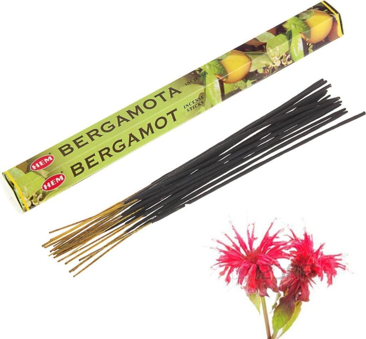 Indyjskie Kadzidełka Bergamotka Bergamot 20 Sztuk HEM