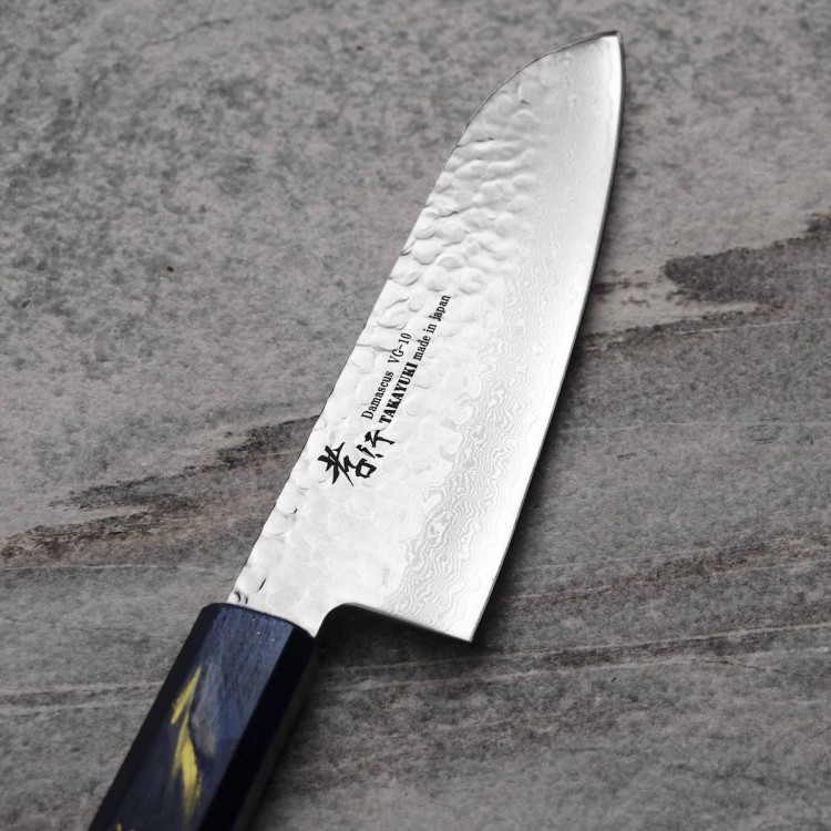 Sakai Takayuki Urushi VG-10 Saiseki Japoński Nóż Santoku 17 cm
