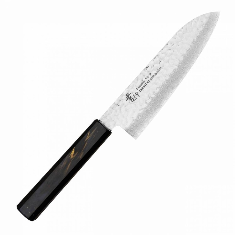 Sakai Takayuki Urushi VG-10 Saiu Japoński Nóż Santoku 17 cm