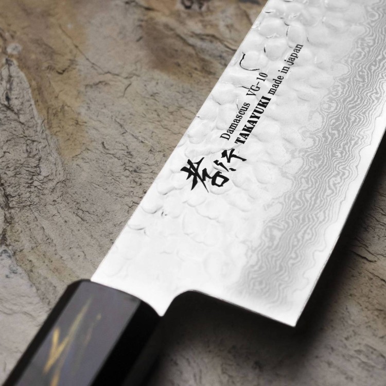Sakai Takayuki Urushi VG-10 Saiu Japoński Nóż Santoku 17 cm