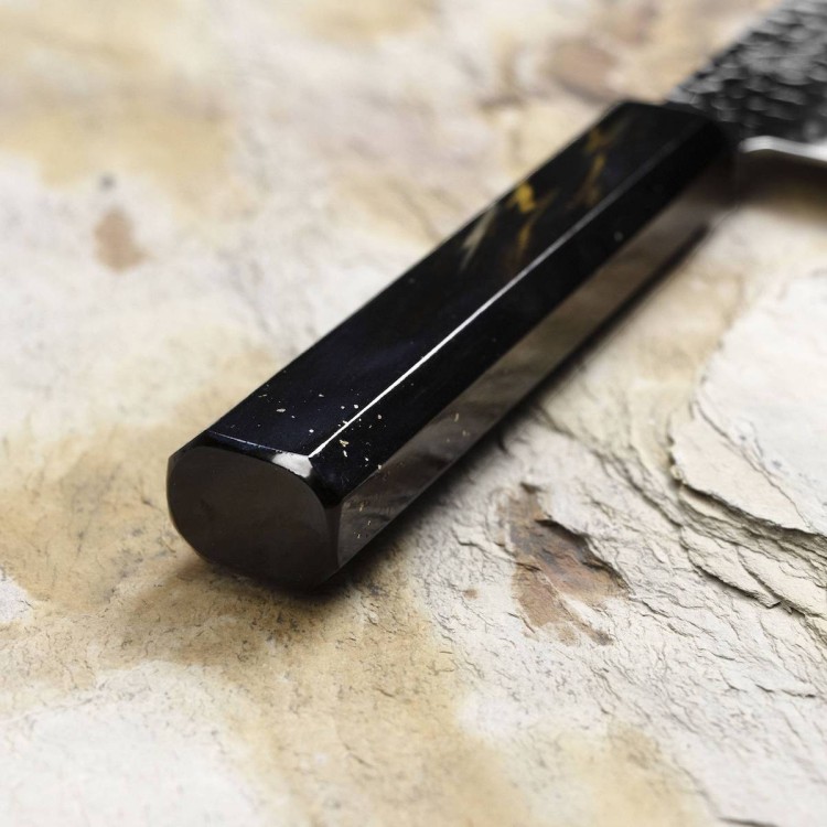 Sakai Takayuki Urushi VG-10 Saiu Japoński Nóż Santoku 17 cm