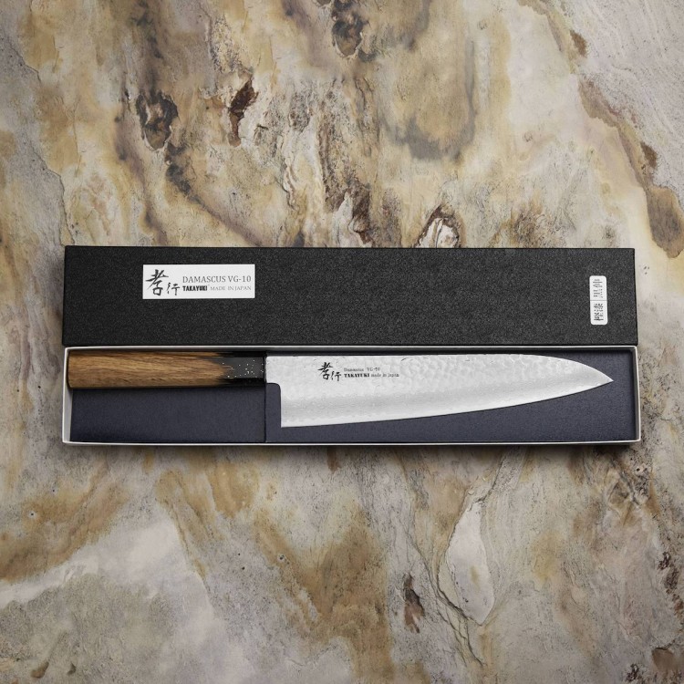 Sakai Takayuki Urushi VG-10 Kokushin Japoński Nóż Szefa Kuchni 24 cm