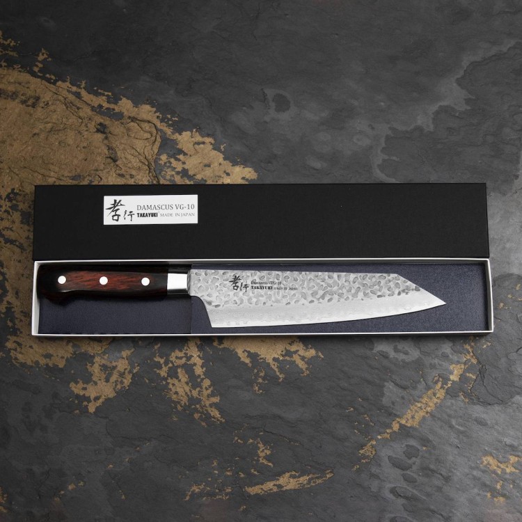 Sakai Takayuki Hammered VG-10 Japoński Nóż Kengata 19 cm