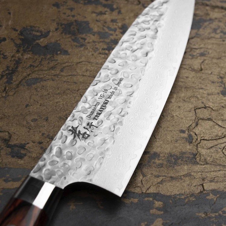 Sakai Takayuki Hammered VG-10 Japoński Nóż Santoku 18 cm