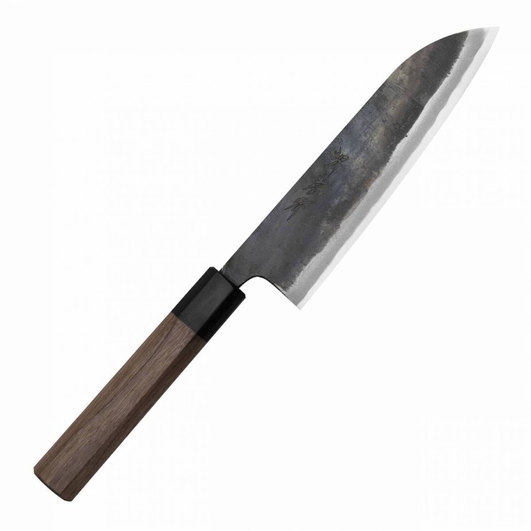Sakai Takayuki Aogami#2 Iron Kurouchi Japoński Nóż Santoku 17 cm
