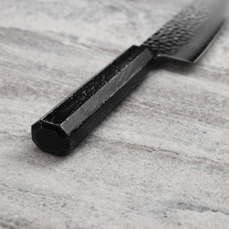 Sakai Takayuki Nanairo VG-10 Ebony Japoński Nóż Santoku 17 cm