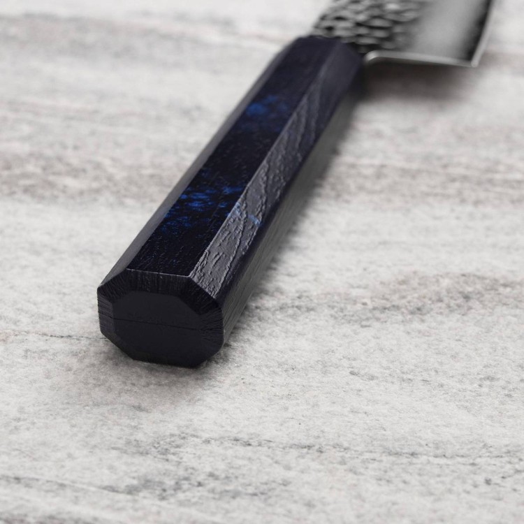Sakai Takayuki Nanairo VG-10 Blue Japoński Nóż Santoku 17 cm
