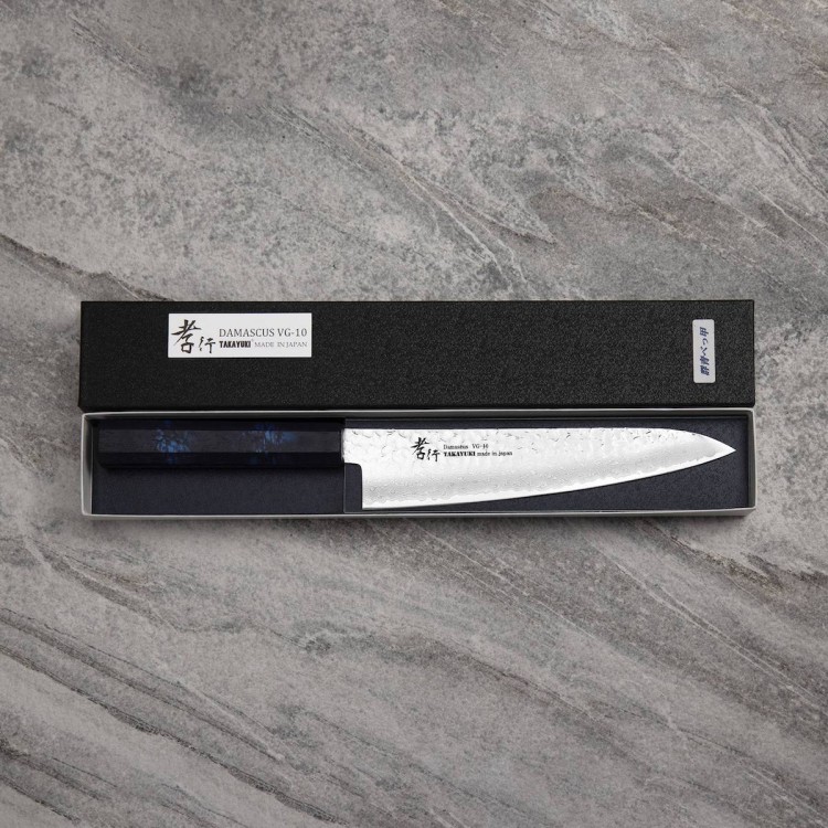 Sakai Takayuki Nanairo VG-10 Blue Japoński Nóż Szefa Kuchni 21 cm
