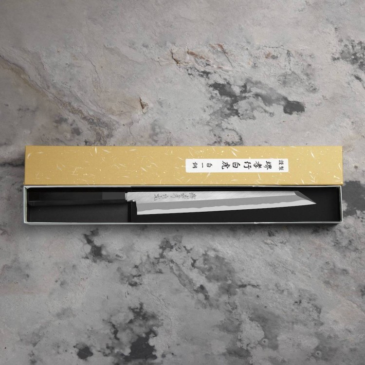 Sakai Takayuki Byakko Shirogami#1 Japoński Nóż Kiritsuke Yanagiba 27 cm