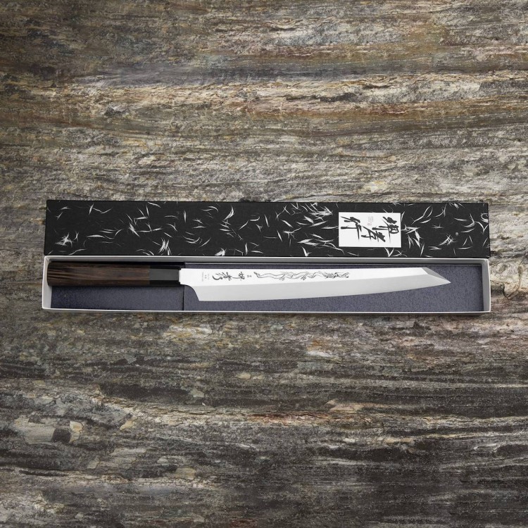 Sakai Takayuki Shoryu Honyaki VG-10 Japoński Nóż Kengata Yanagiba 30 cm