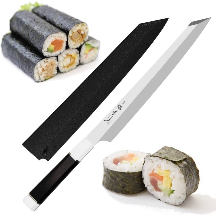 Sakai Takayuki Ginryu Honyaki SW Japoński Nóż Kengata Yanagiba 27 cm