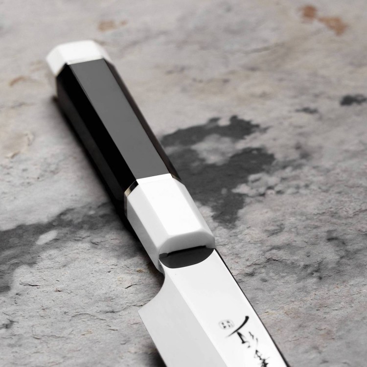 Sakai Takayuki Ginryu Honyaki SW Japoński Nóż Kengata Yanagiba 27 cm