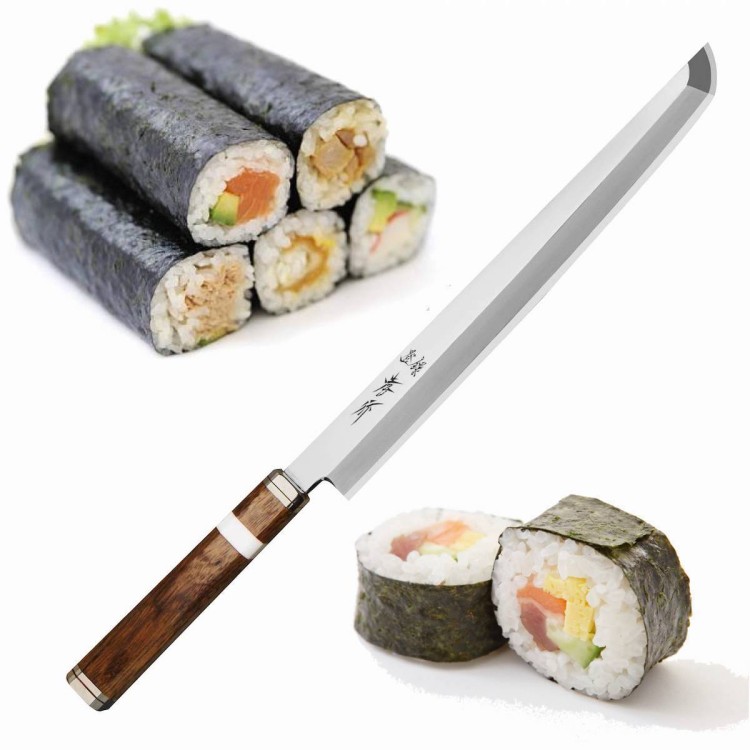 Sakai Takayuki Shiden Silver#3 Japoński Nóż Sakimaru 27 cm