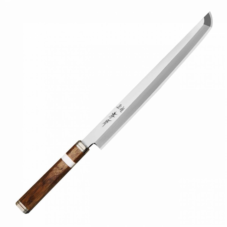 Sakai Takayuki Shiden Silver#3 Japoński Nóż Sakimaru 27 cm