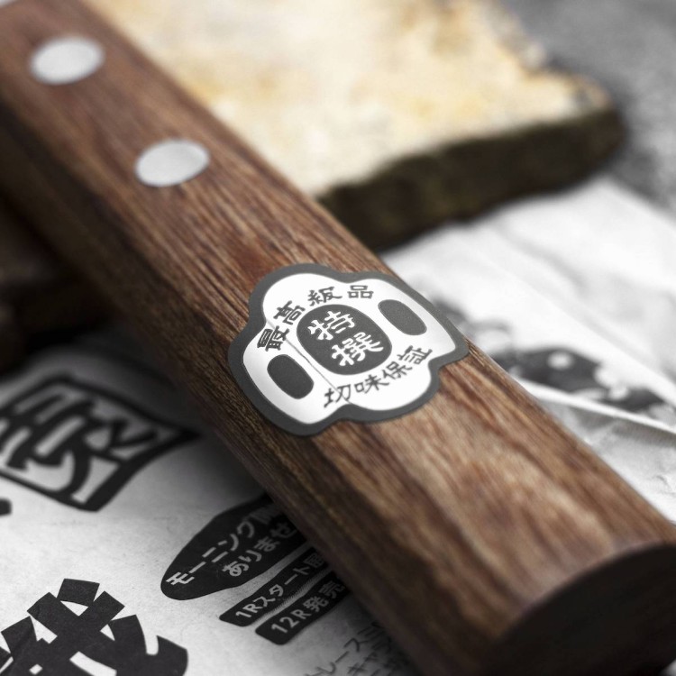 Kanetsune Shirogami#2/SS Japoński Nóż Mini Nakiri 13,5 cm