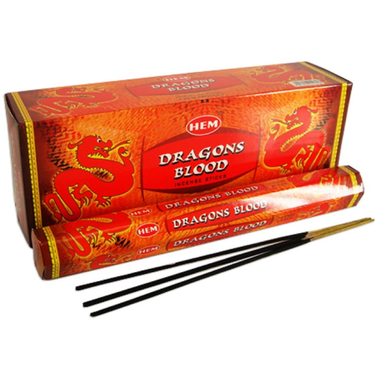 Indyjskie Kadzidełka Smocza Krew Dragons Blood 20 Sztuk HEM