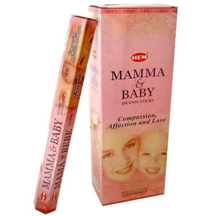 Indyjskie Kadzidełka Mama i Dziecko Mamma & Baby 20 Sztuk HEM