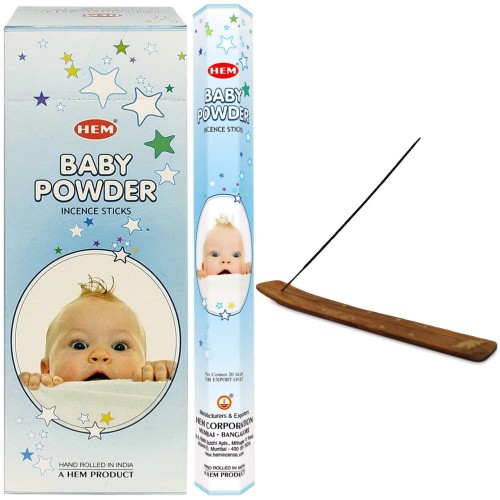 Indyjskie Kadzidełka Puder Dla Dzieci Baby Powder 20 Sztuk HEM
