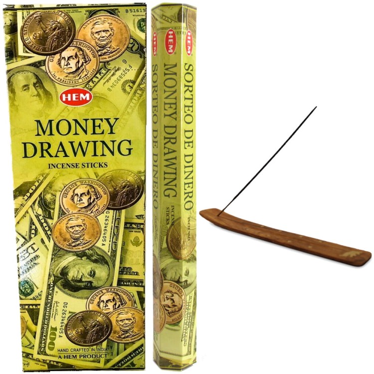 Indyjskie Kadzidełka Przyciąganie Pieniędzy Money Drawing 20 Sztuk HEM