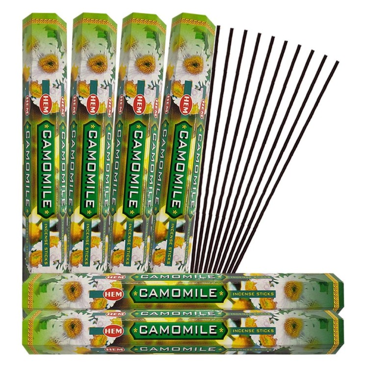 Indyjskie Kadzidełka Rumianek Camomile 20 Sztuk HEM