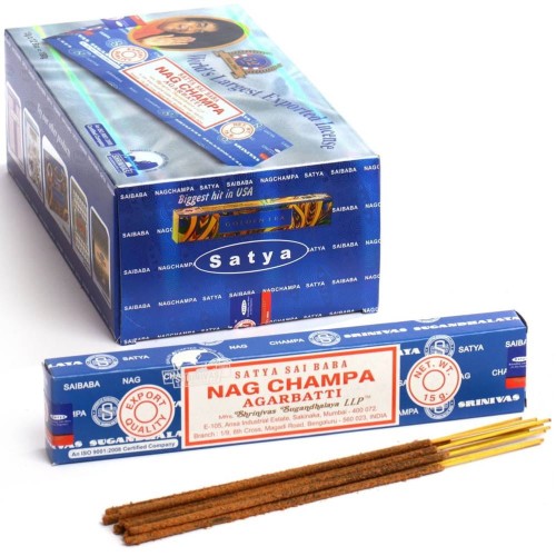 Indyjskie Kadzidełka Incense Nag Champa 15g SATYA