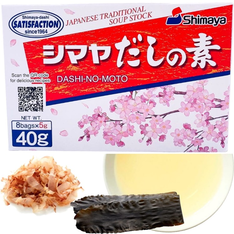 Japoński Bulion Rybny DASHI BONITO Dashino-Moto Japanese 40g (8x5g) SHIMAYA