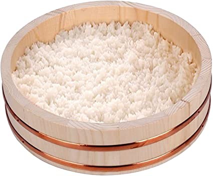 Drewniana Miska Do Ryżu Hangiri 27cm EMRO AZIATICA